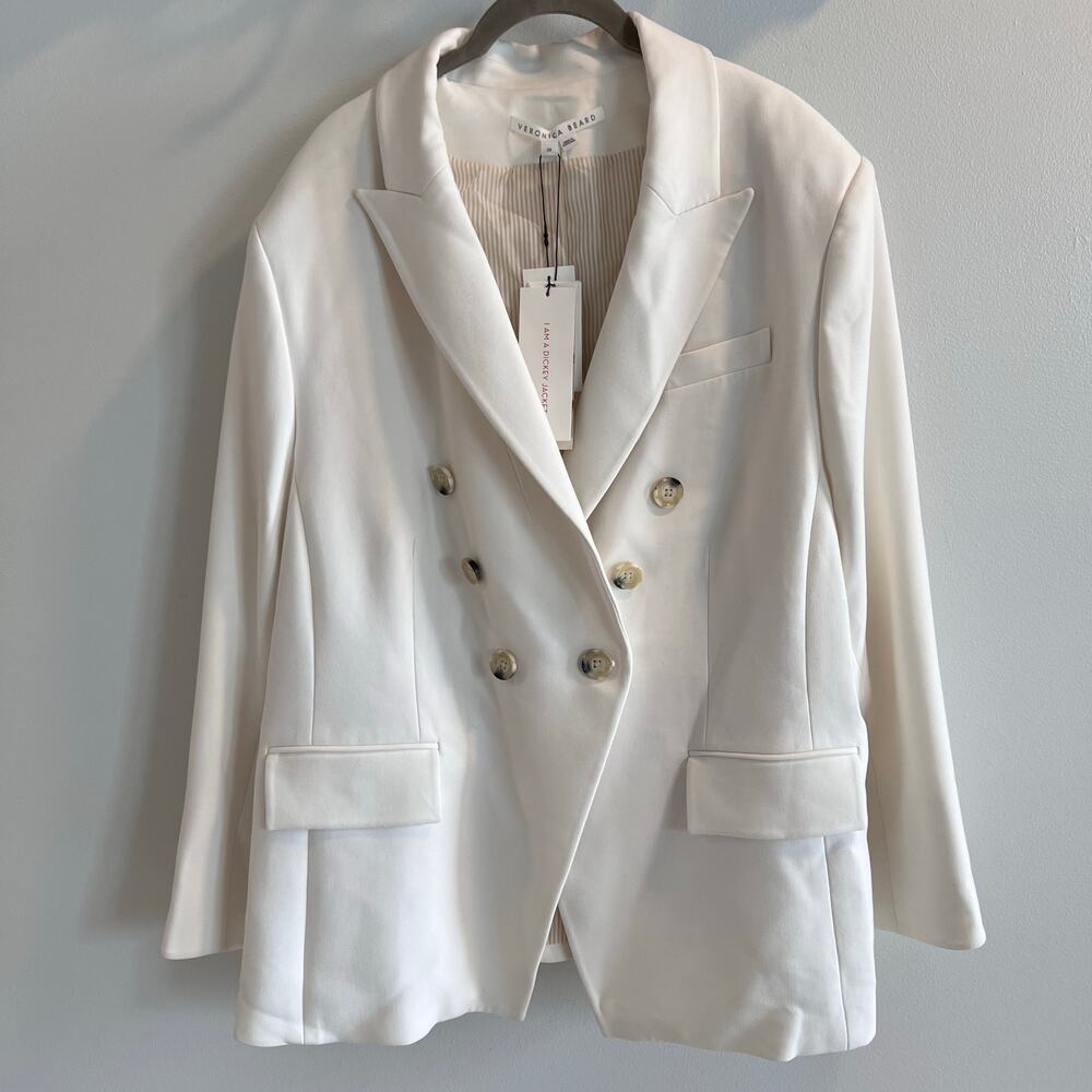 NWT Veronica Beard Porcelain Miller Dickey Jacket Size 24